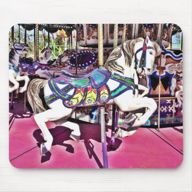 Bonito Carrossel Horse Carnival Mousepad (Frente)