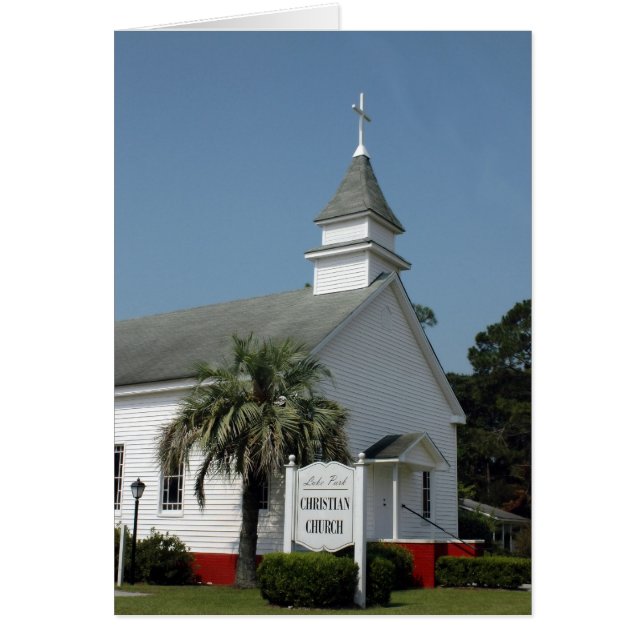 Bonito Cartão de Igreja Antigo (Frente)