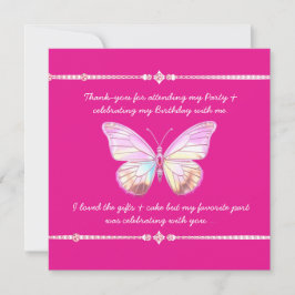 Bonito Cartões de agradecimentos plano da borbolet