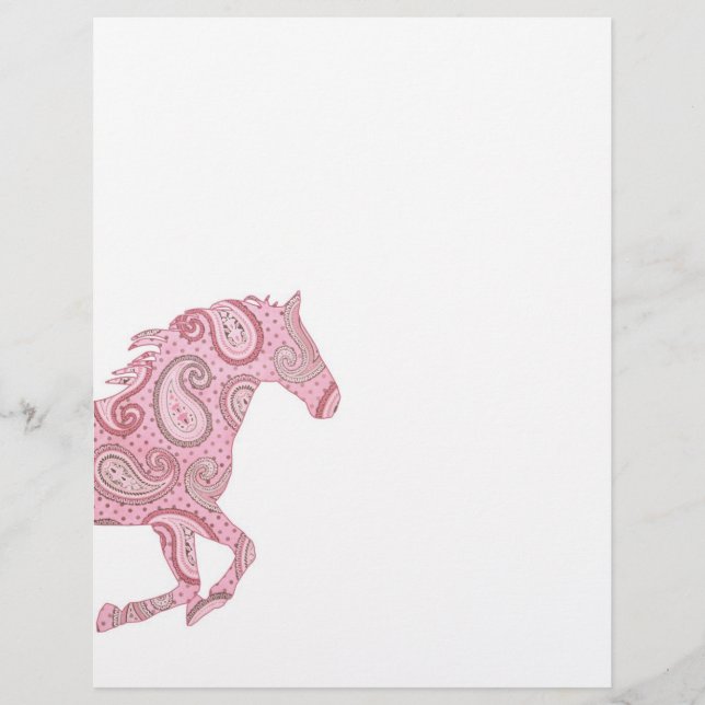 Bonito Cavalo Paisley Rosa (Frente)