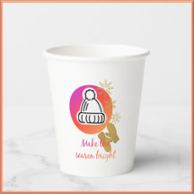 Bonito Chapéu e Mittens da temporada de inverno