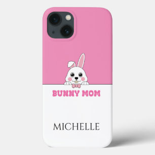 Bonito Coelhinho Mãe Rosa Personalizado