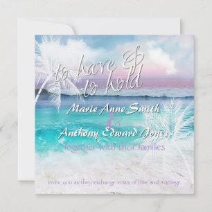 BONITO Convite de Casamento de SUNRISE TROPICAL OC