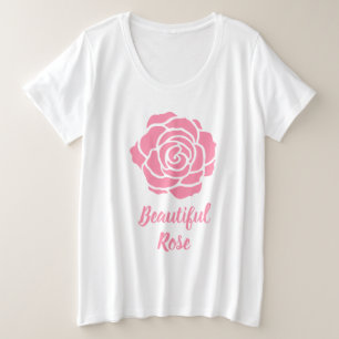 Bonito cor-de-rosa aumentou mais o t-shirt do