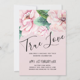 Bonito cor-de-rosa Verde Floral deixa orçamento de