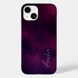 Bonito coração de aquarela personalizado