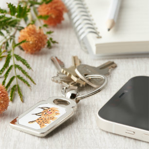 Bonito desenho facioso Bobcat Chaveiro