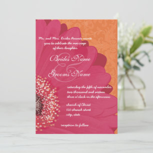 Bonito e elegante convite para casamento de Gerber