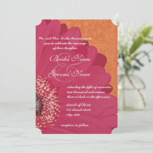Bonito e elegante convite para casamento de Gerber
