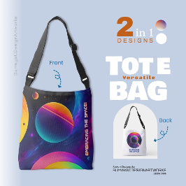 Bonito Embalagem do Espaço 2 em 1 Tote Bag
