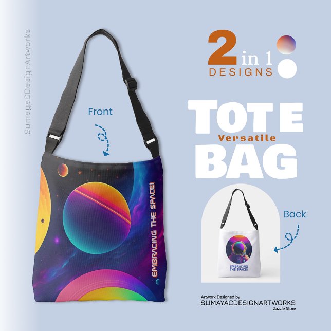Bonito Embalagem do Espaço 2 em 1 Tote Bag (Versatile Tote Bag 2 in 1)