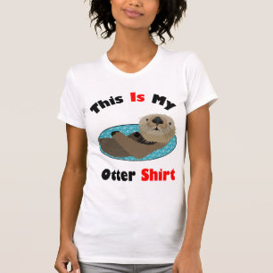 Bonito engraçado isto é minha camisa da lontra