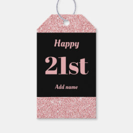 bonito etiquetas de presente de aniversário person