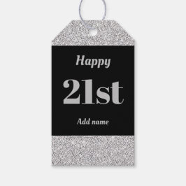 bonito etiquetas de presente de aniversário person