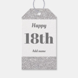 bonito etiquetas de presente de aniversário person