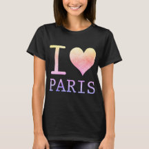 Bonito Eu Adoro Camisa T Paris
