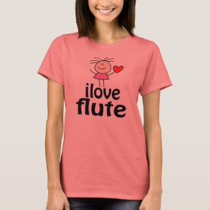 Bonito Eu Adoro T-shirt Flute