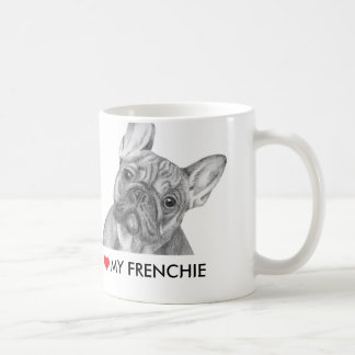 Bonito "eu amo minha caneca do buldogue francês de