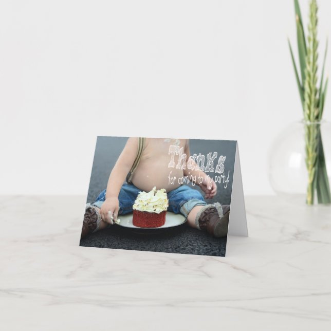 Bonito, Feliz Aniversário Obrigado Cartão De Nota (Frente)