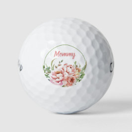 Bonito Floral, Nome Personalizado Golf Balls | Mam