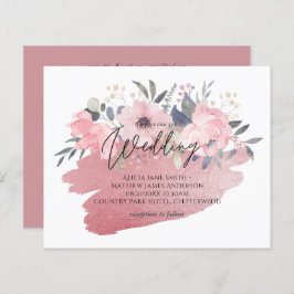 Bonito Girly Rosegold Floral Glam Wedding