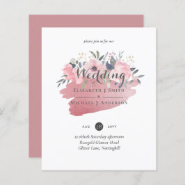 Bonito Girly Rosegold Floral Glam Wedding