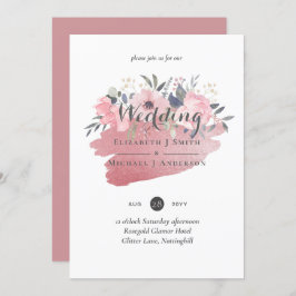 Bonito Girly Rosegold Floral Glam Wedding
