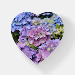 Bonito Hidrópsia Flores Vidro Peso do Coração