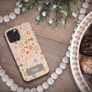 Bonito Inspiridade Floral Moderna Personalizável