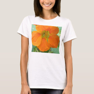Bonito Laranja Nasturtium Damas T Camisa