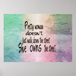 Bonito mulher Poster