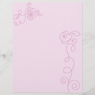 Bonito na Página Floral do Vazio Rosa ~