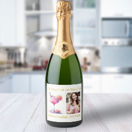 Bonito no Aniversário do Cocktail do Tema Rosa