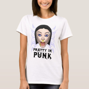 Bonito no t-shirt do punk