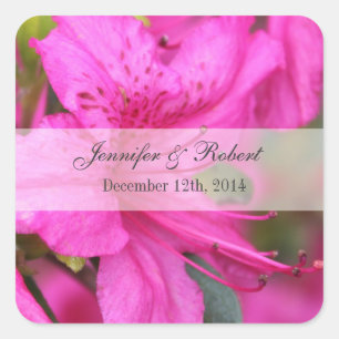 Bonito noiva floral e adesivos de noiva