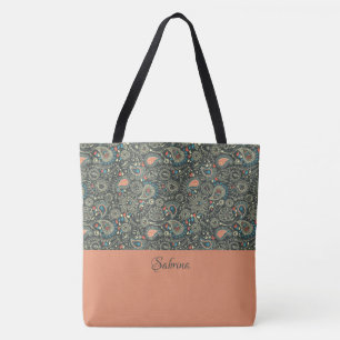 Bonito Paisley Monograma Tote Bag