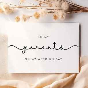 Bonito para os meus pais no meu cartão de dia de c