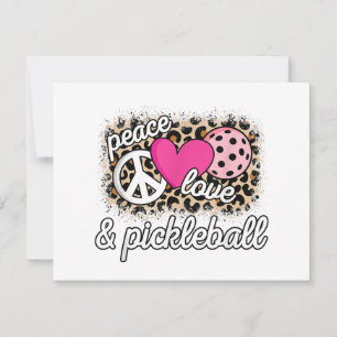 Bonito Paz Amor Jogador de Pickleball Engraçado Pi
