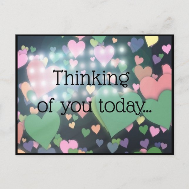 Bonito pensamento do seu cartão postal (Frente)