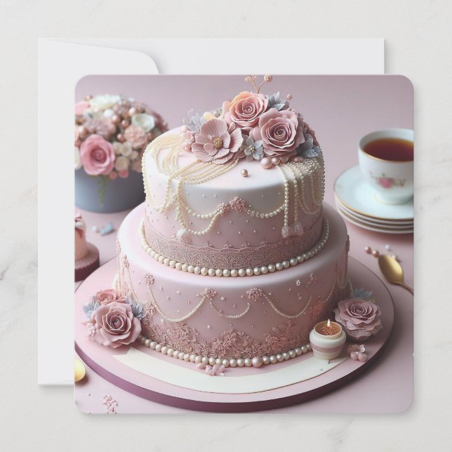 BONITO PINK FLORAL ANIVERSÁRIO BONITO (Frente)