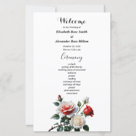 Bonito programa de casamento de rosas vermelhas br