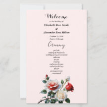 Bonito programa de casamento de rosas vermelhas br