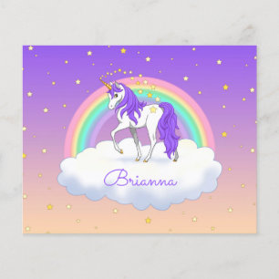 Bonito Purple Sweet Dreams Rainbow Unicorn