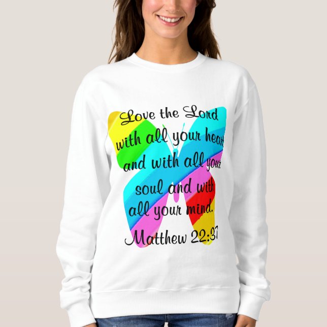 BONITO RAINBOW MATTHEW 22:37 CAMISETAS E ROUPA (Frente)