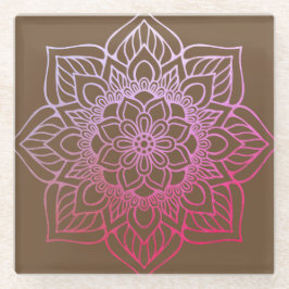 Bonito rosa Boho Mandala