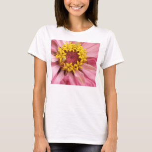 Bonito Rosa Zinnia Damas T Camisa