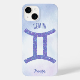 Bonito Símbolo de Astrologia Gemini Roxo Personali