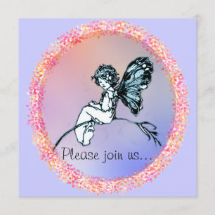 Bonito Vintage Fairy, convite