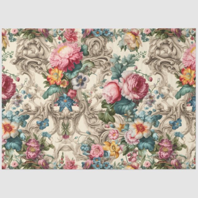 Bonito Vintage - Papel de Tecido de Decoupage Insp (Frente )