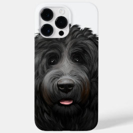 BONITO WATERCOLOR BLACK RUSSO TERRIER DOG